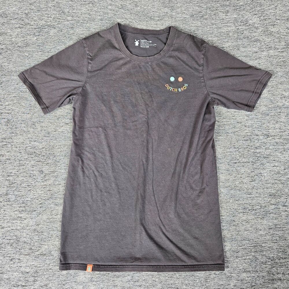 Dutch Bros Coffee Women's Shirt Stay You Stay True Casual Tee Gray Size Medium